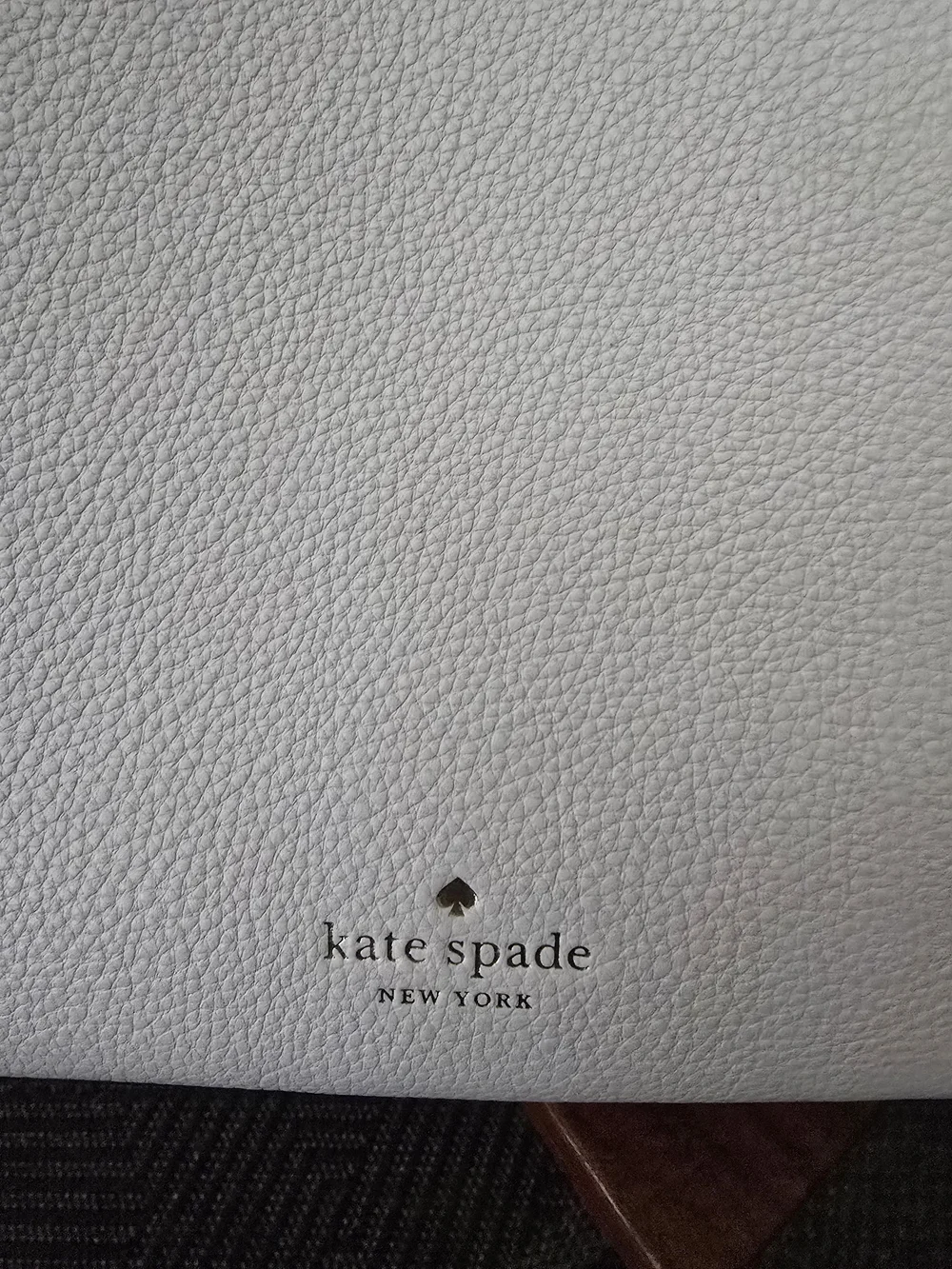 kate spade New York Cream Pebbled Leather Marti Bucket Crossbody Bag